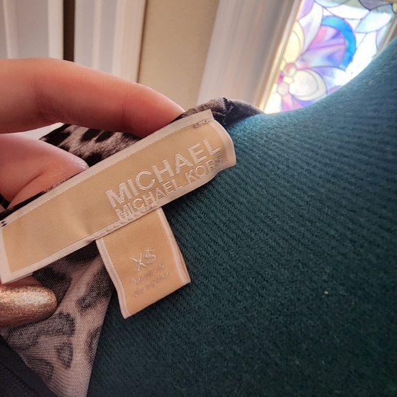 Michael Kors Womens Animal Print Flounce Dress XS - Picture 5 of 5